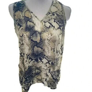 Sandy& Sid NewYork, Snakeskin sleeveless b…
